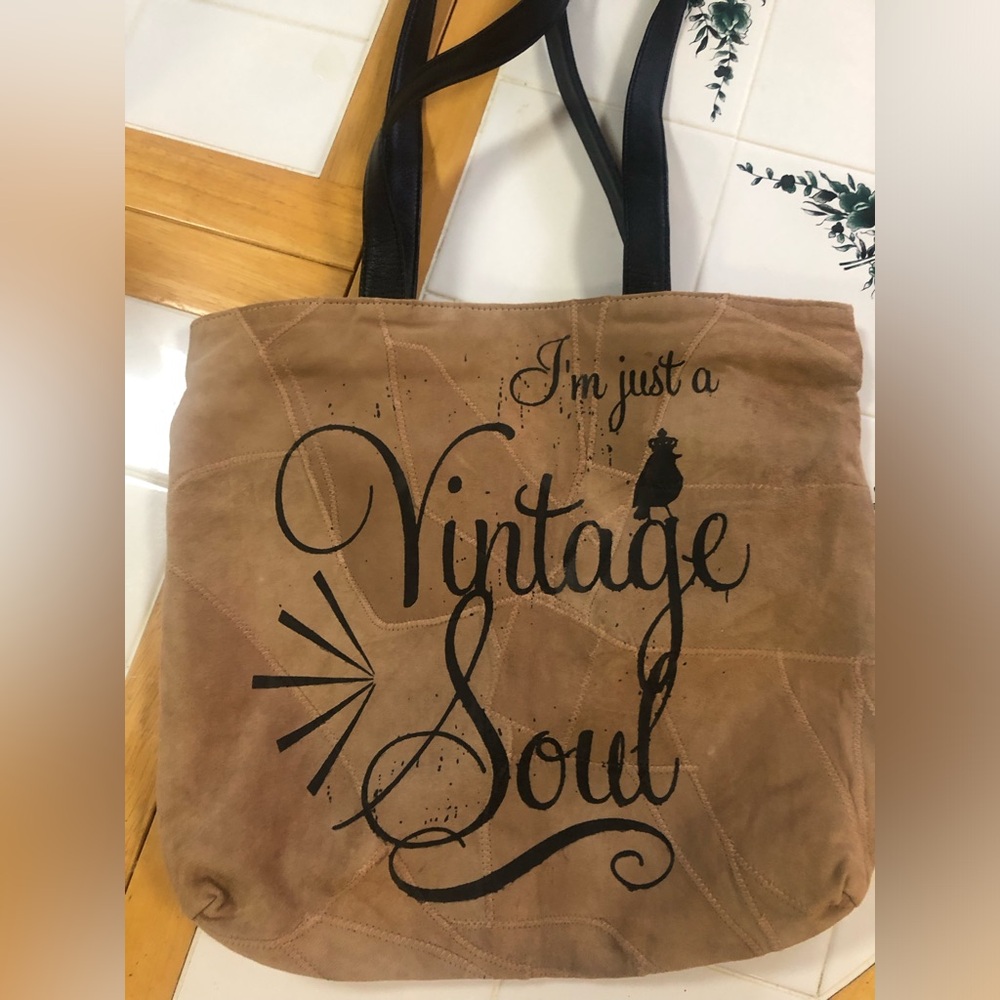 Suede/Leather tote